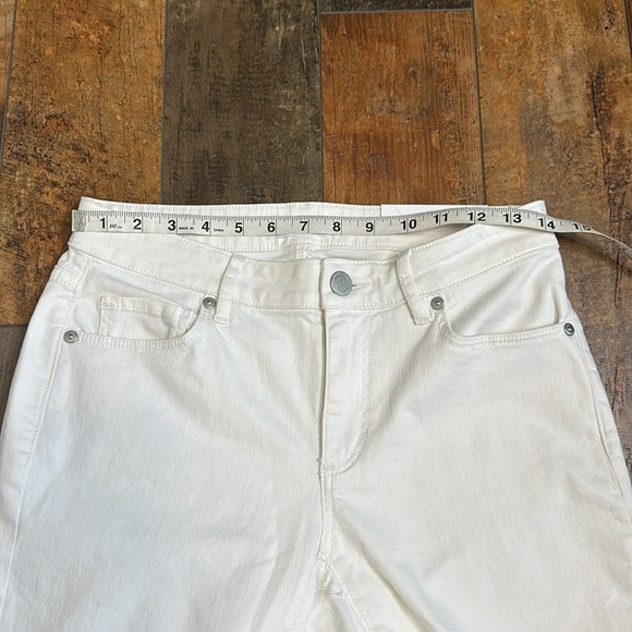 NWT ANN TAYLOR LOFT CURVY SKINNY WHITE JEANS SIZE 26 f17 - Picture 8 of 10
